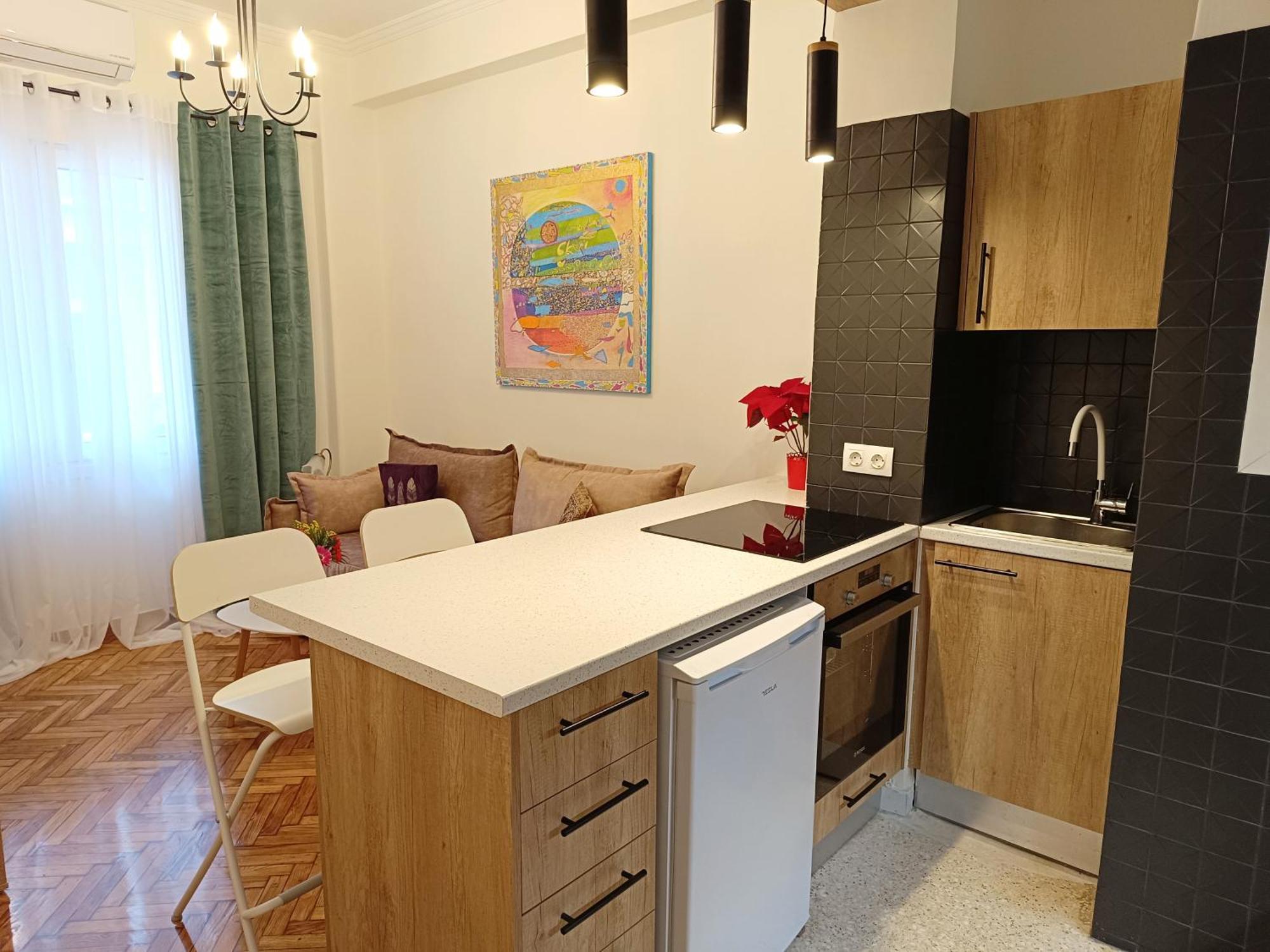 Golden Apartment In Victoria Athena Bagian luar foto